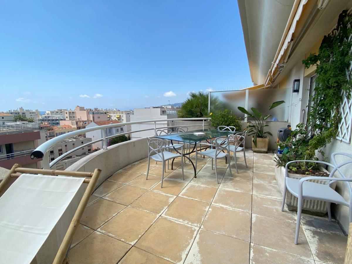 T3 Climatise Villa Juana Avec Parking Et Proche Plage Antibes Bagian luar foto