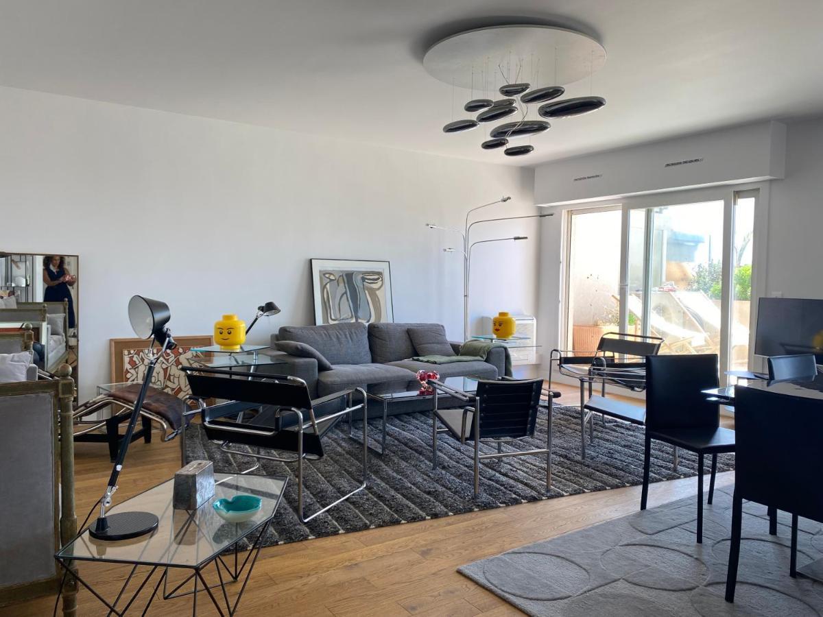 T3 Climatise Villa Juana Avec Parking Et Proche Plage Antibes Bagian luar foto