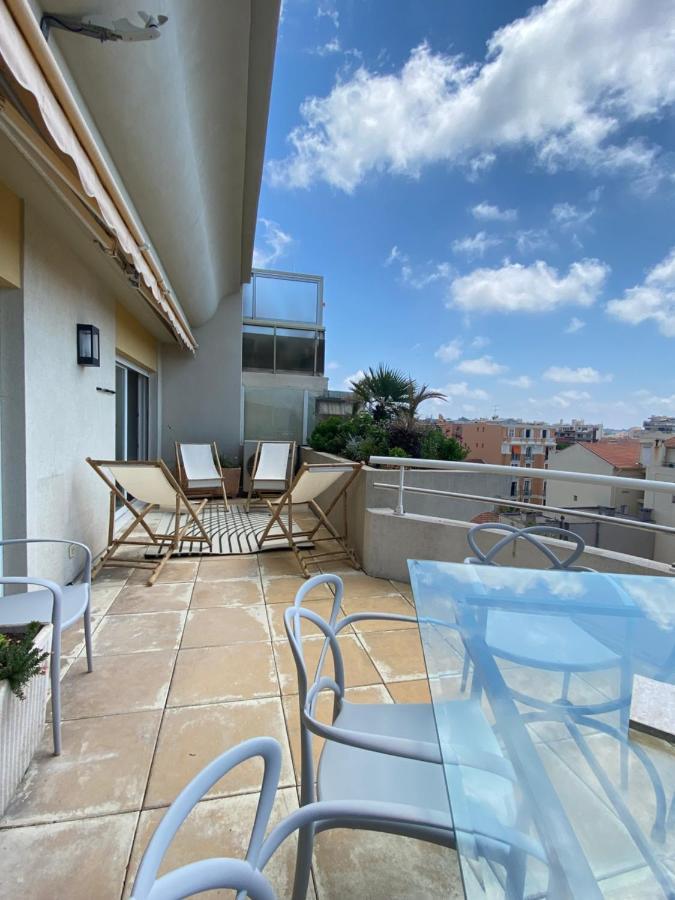 T3 Climatise Villa Juana Avec Parking Et Proche Plage Antibes Bagian luar foto