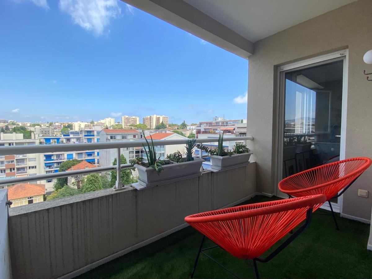 T3 Climatise Villa Juana Avec Parking Et Proche Plage Antibes Bagian luar foto